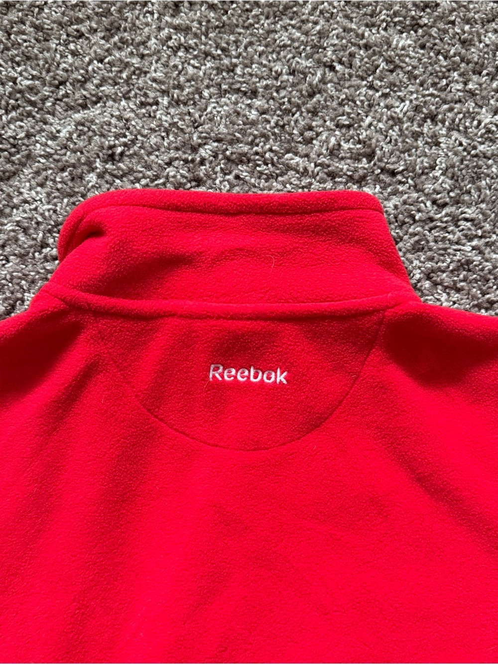Vintage Reebok Detroit Red Wings Quilted Fleece Jacket - Picture 4 of 4